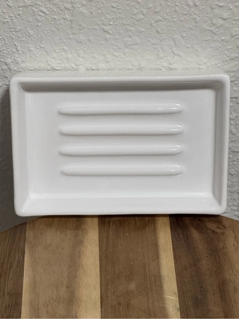 The White Company Ceramic Soap Dish White Like New